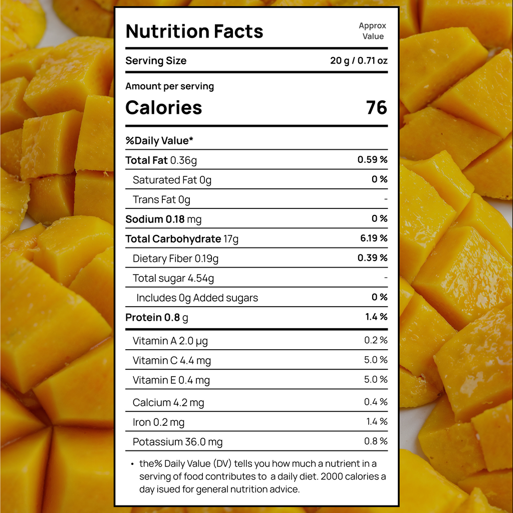 Freeze Dried Mango Cube
